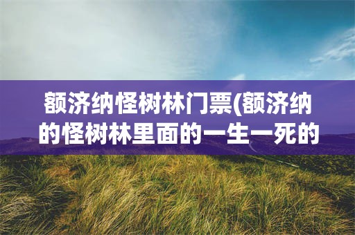 额济纳怪树林门票(额济纳的怪树林里面的一生一死的胡杨树)