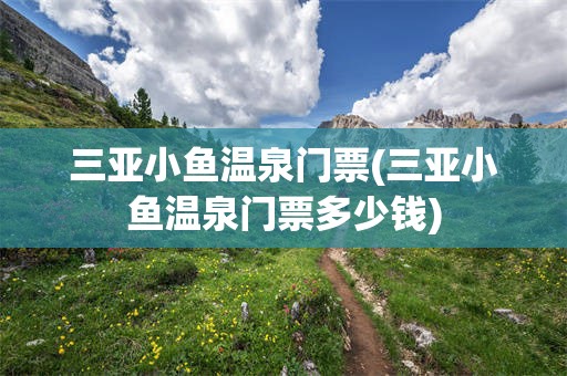 三亚小鱼温泉门票(三亚小鱼温泉门票多少钱)