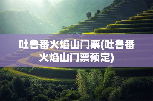吐鲁番火焰山门票(吐鲁番火焰山门票预定)