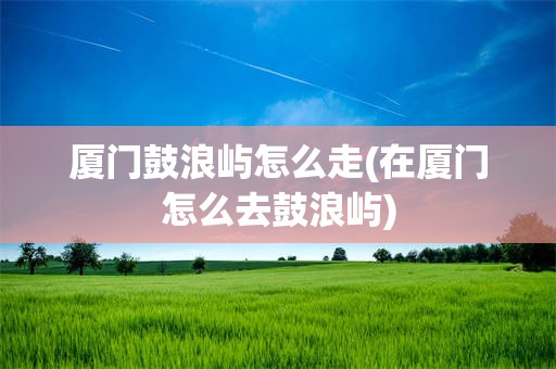 厦门鼓浪屿怎么走(在厦门怎么去鼓浪屿)