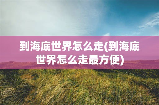 到海底世界怎么走(到海底世界怎么走最方便)