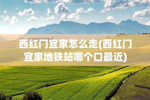 西红门宜家怎么走(西红门宜家地铁站哪个口最近)