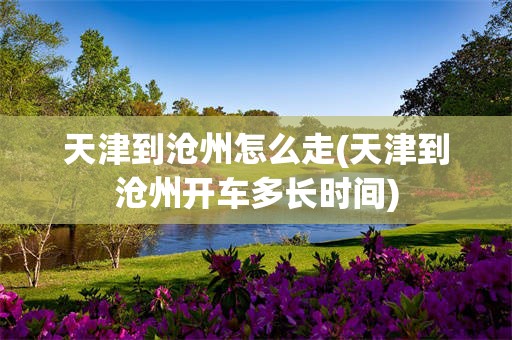 天津到沧州怎么走(天津到沧州开车多长时间)