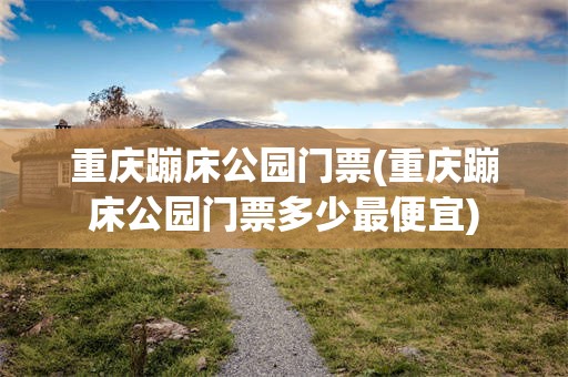 重庆蹦床公园门票(重庆蹦床公园门票多少最便宜)