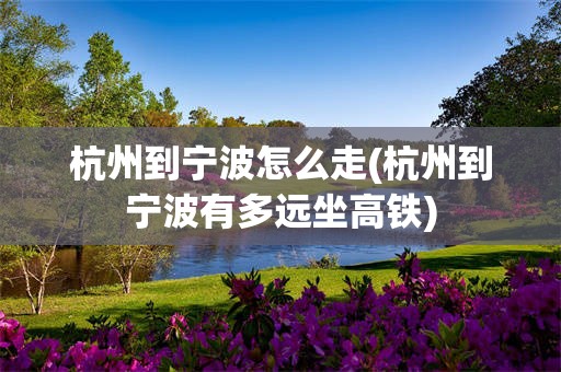 杭州到宁波怎么走(杭州到宁波有多远坐高铁)