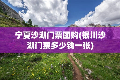 宁夏沙湖门票团购(银川沙湖门票多少钱一张)