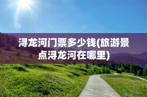 浔龙河门票多少钱(旅游景点浔龙河在哪里)