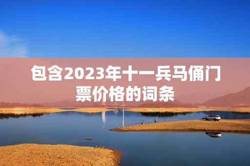 包含2023年十一兵马俑门票价格的词条