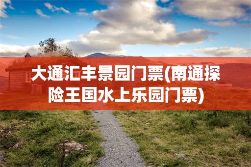 大通汇丰景园门票(南通探险王国水上乐园门票)