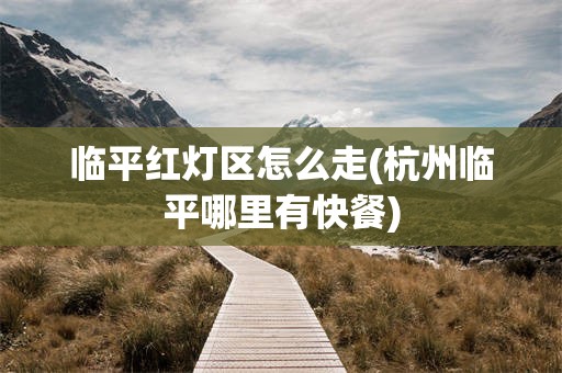 临平红灯区怎么走(杭州临平哪里有快餐)