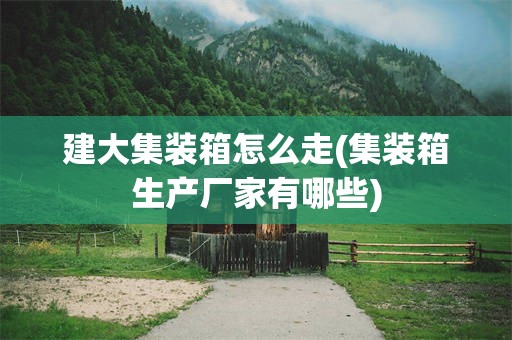建大集装箱怎么走(集装箱生产厂家有哪些)