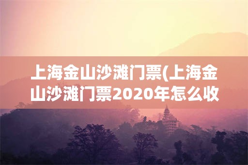 上海金山沙滩门票(上海金山沙滩门票2020年怎么收费)