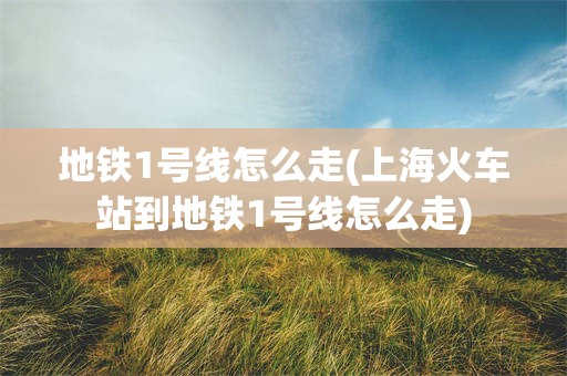 地铁1号线怎么走(上海火车站到地铁1号线怎么走)