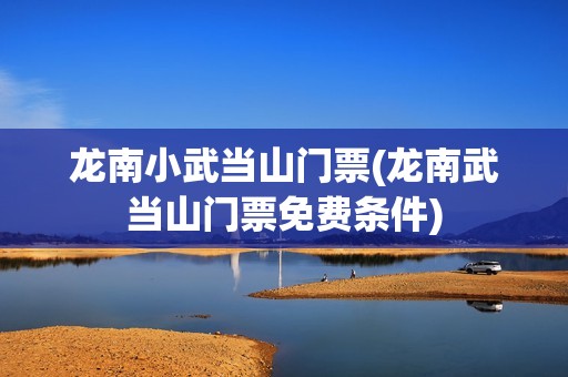 龙南小武当山门票(龙南武当山门票免费条件)