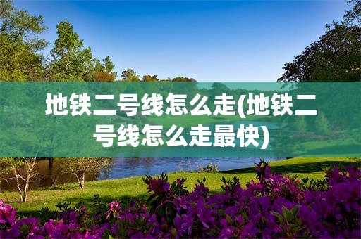 地铁二号线怎么走(地铁二号线怎么走最快)
