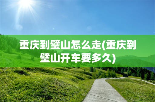 重庆到璧山怎么走(重庆到璧山开车要多久)