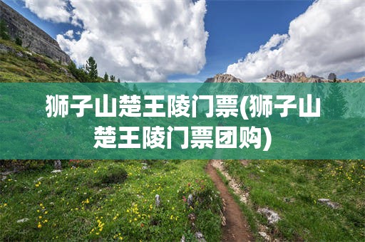 狮子山楚王陵门票(狮子山楚王陵门票团购)