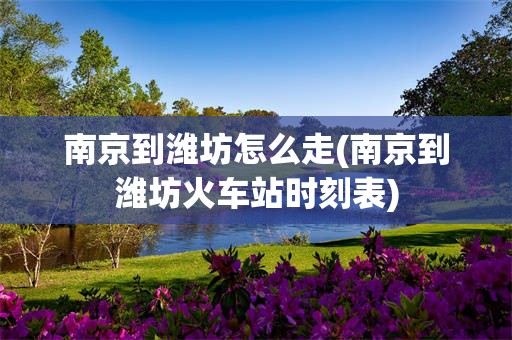 南京到潍坊怎么走(南京到潍坊火车站时刻表)