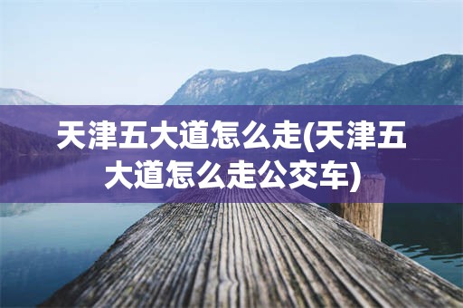 天津五大道怎么走(天津五大道怎么走公交车)