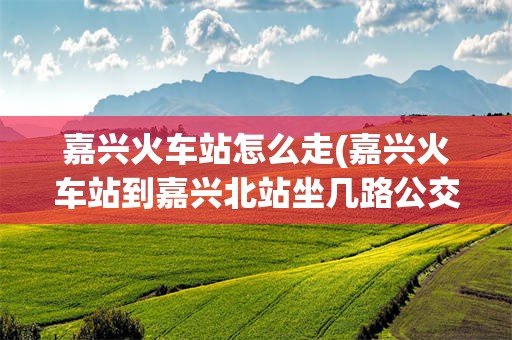 嘉兴火车站怎么走(嘉兴火车站到嘉兴北站坐几路公交)