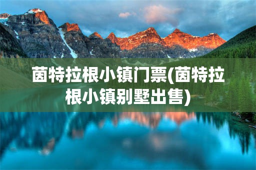 茵特拉根小镇门票(茵特拉根小镇别墅出售)