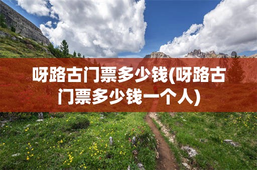 呀路古门票多少钱(呀路古门票多少钱一个人)