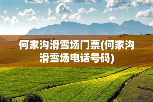 何家沟滑雪场门票(何家沟滑雪场电话号码)