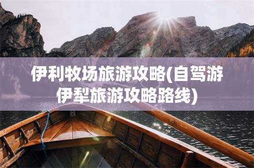伊利牧场旅游攻略(自驾游伊犁旅游攻略路线)