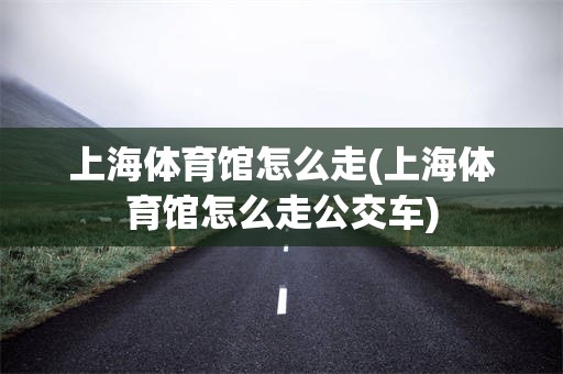 上海体育馆怎么走(上海体育馆怎么走公交车)