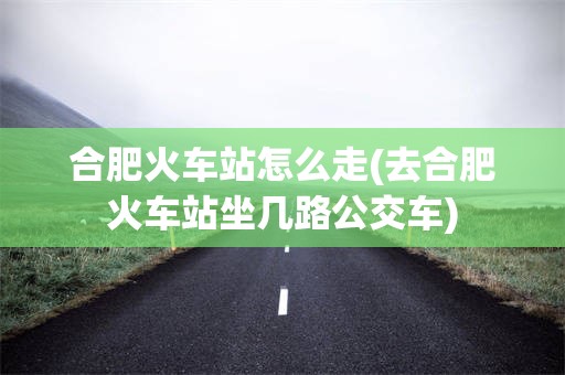 合肥火车站怎么走(去合肥火车站坐几路公交车)