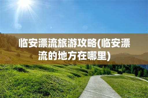 临安漂流旅游攻略(临安漂流的地方在哪里)