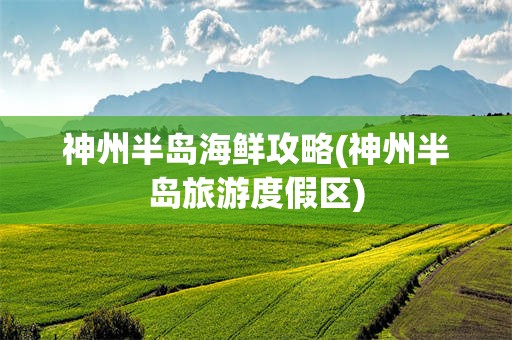 神州半岛海鲜攻略(神州半岛旅游度假区)