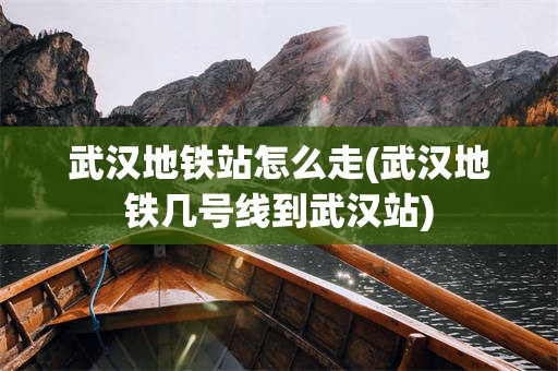 武汉地铁站怎么走(武汉地铁几号线到武汉站)