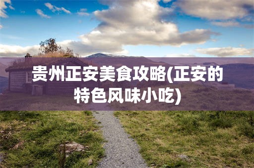 贵州正安美食攻略(正安的特色风味小吃)