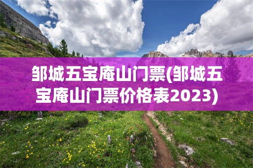 邹城五宝庵山门票(邹城五宝庵山门票价格表2023)
