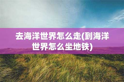 去海洋世界怎么走(到海洋世界怎么坐地铁)