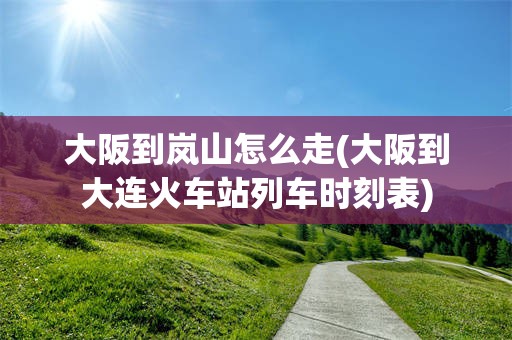 大阪到岚山怎么走(大阪到大连火车站列车时刻表)