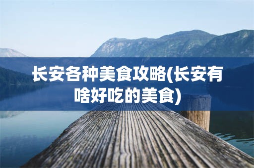 长安各种美食攻略(长安有啥好吃的美食)