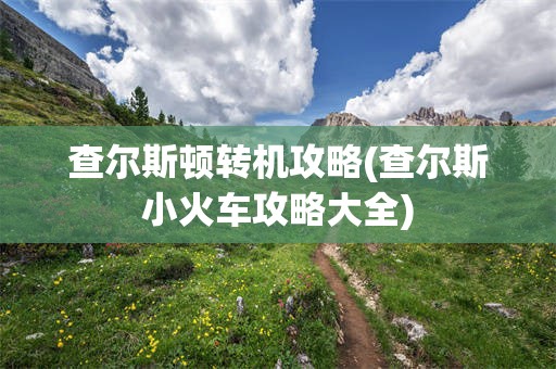 查尔斯顿转机攻略(查尔斯小火车攻略大全)