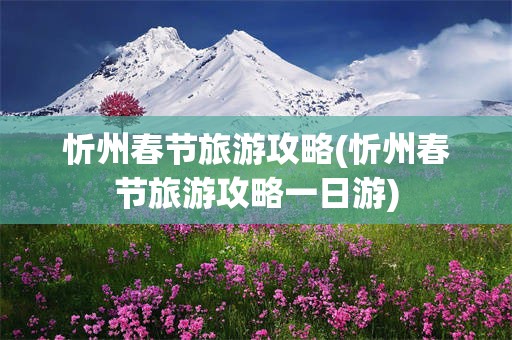 忻州春节旅游攻略(忻州春节旅游攻略一日游)
