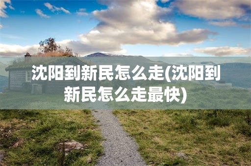 沈阳到新民怎么走(沈阳到新民怎么走最快)