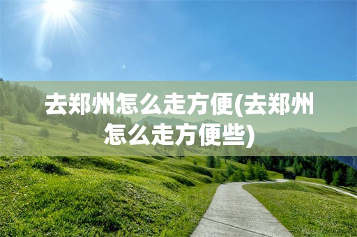 去郑州怎么走方便(去郑州怎么走方便些)