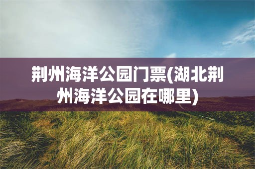 荆州海洋公园门票(湖北荆州海洋公园在哪里)