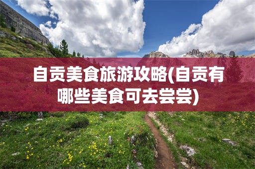 自贡美食旅游攻略(自贡有哪些美食可去尝尝)