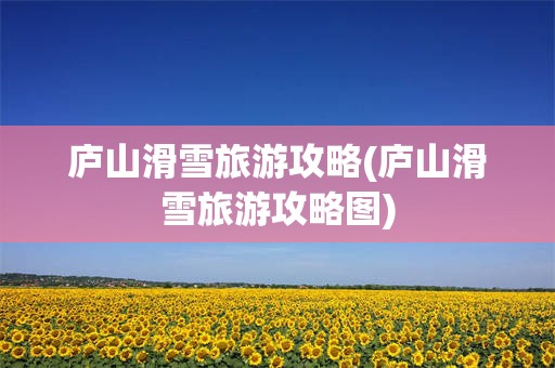 庐山滑雪旅游攻略(庐山滑雪旅游攻略图)