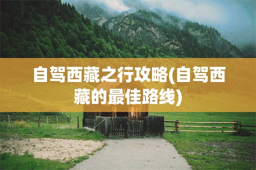 自驾西藏之行攻略(自驾西藏的最佳路线)
