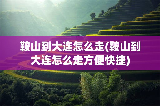 鞍山到大连怎么走(鞍山到大连怎么走方便快捷)