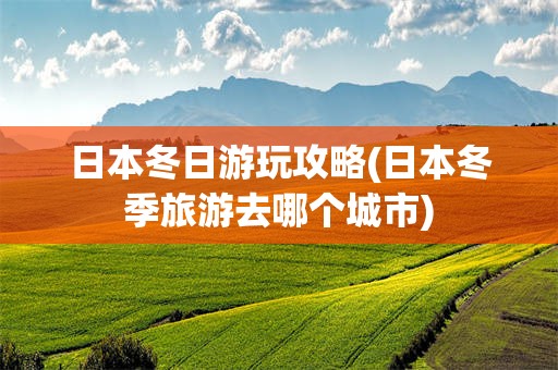 日本冬日游玩攻略(日本冬季旅游去哪个城市)