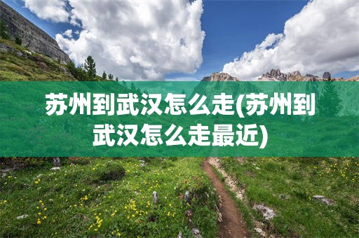 苏州到武汉怎么走(苏州到武汉怎么走最近)