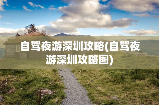 自驾夜游深圳攻略(自驾夜游深圳攻略图)